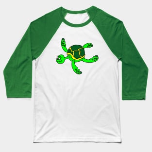 Silly Sea Turtle Baseball T-Shirt